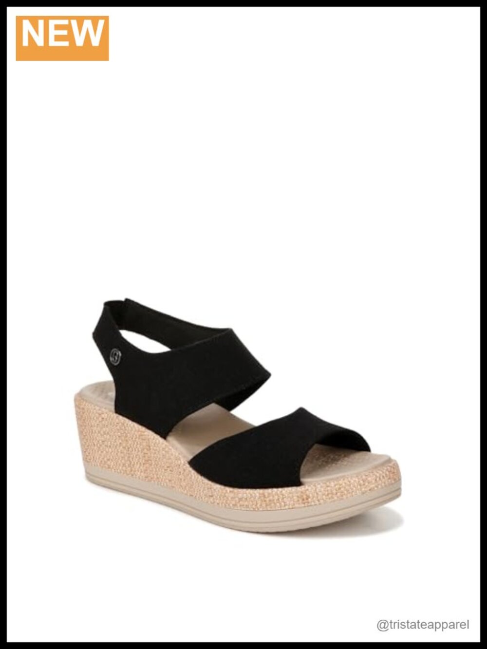 Women's Wedge Sandals Ankle Strap Slingback Slip On Machine Washable
